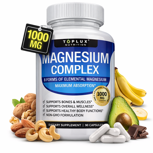 Magnesio Complex Suplemento 8 en 1 Elemental 1000mg💪