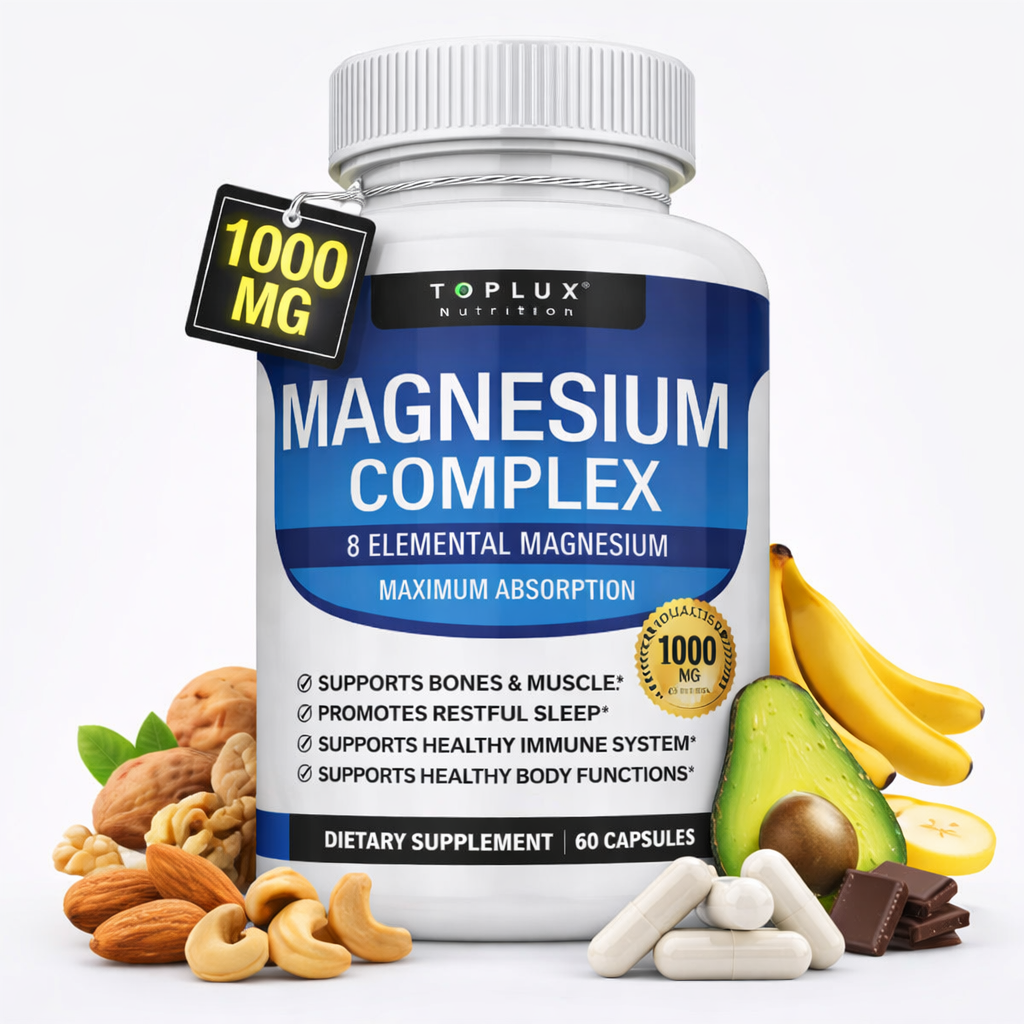 Magnesio Complex Suplemento 8 en 1 Elemental 1000mg💪